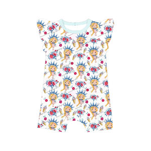 Mono de una pieza con volantes y estampado primaveral para bebé recién nacida, ropa de verano para niña pequeña - Product Image 5