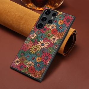 Funda de teléfono magnética con patrón de flores de alta calidad para <span class=keywords><strong>Samsung</strong></span> A25 A35 A55 A36 A56 A16 5G S23 S24 S25 Ultra Plus, funda a prueba de golpes - Product Image 1