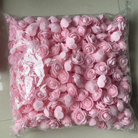 Lot de mini roses en mousse de 3,5 cm pour bricolage, accessoires pour mariages et anniversaires - Petite fleur