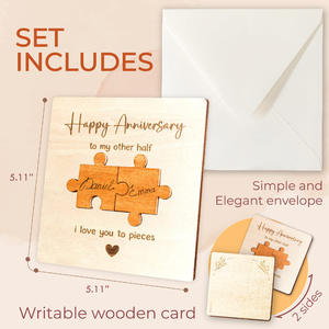 Cross-Border New Wooden Pet Loss Comfort <strong>Card</strong> Commemorative Dog Meeting Gift for Valentine's Day - Product Image 6