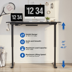 Electric Dual Motor Height Adjustable Standing <strong>Desk</strong> Extendable Mechanical Office Lifting Table <strong>Computer</strong> PC <strong>Desk</strong> for <strong>Home</strong> - Product Image 2