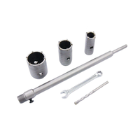 Kit de 11 scies cloches pour béton avec tige SDS Plus, ensemble de coupe-trous pour murs, pour perçage de tuyaux de climatisation