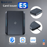 Encodeur de cartes Bluelock E5 avec capteur, logiciel TTlock, communication USB pour cartes NFC/IC, émetteur de cartes pour système TTHotel pour hôtels et appartements