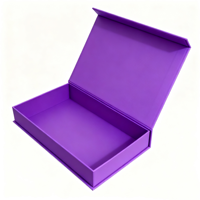 Logo personnalisé gaufrage couleur impression recyclable boîte-cadeau rigide pour cosmétiques et perruques avec fermeture magnétique-vente en gros