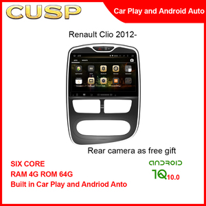 Autoradio Android 10,1 pouces pour Renault Clio 2012+ avec climatisation manuelle, navigation GPS, CarPlay sans fil, Android Auto, DSP - Product Image 4