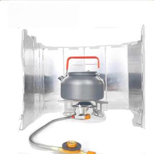 Paravientos Portátil para Estufa de Camping - Protector de Viento Plegable de Aluminio Ligero para Cocina al Aire Libre y Senderismo - Incluye - Product Image 4