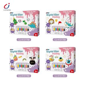 Chengji niños Arte Creativo dibujo juguetes conjunto dinosaurio <span class=keywords><strong>serie</strong></span> DIY cristal pegamento pintura juguete para niños - Product Image 5