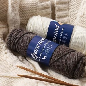 Fil à tricoter en <span class=keywords><strong>laine</strong></span> <span class=keywords><strong>d</strong></span>'<span class=keywords><strong>alpaga</strong></span> filé et teint – Toucher doux et confortable pour le tricot à la main des écharpes et des projets DIY – <span class=keywords><strong>Pelote</strong></span> <span class=keywords><strong>de</strong></span> fil <span class=keywords><strong>de</strong></span> poids moyen - Product Image 3