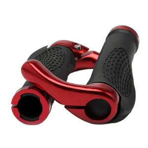 Non-slip Bike Grips Rubber MTB Bike Handlebar Grip Bicycle Accessories Cycling Handle Bar Grips Black OPP Bag Aluminum Alloy