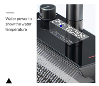 Robinet de cuisine rotatif intelligent haut de gamme en cuivre avec affichage numérique électrogénérateur de chutes d'eau