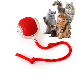Smart Pet Toy 360 Automatic Interactive Dog Smart Ball Toy With Rope Interactive Cat Toys USB Charger Rolling Ball for Cats - Product Image 1