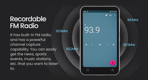 Reproductor <span class=keywords><strong>MP3</strong></span> <span class=keywords><strong>de</strong></span> Alta Fidelidad con Pantalla Grande HD, Radio FM, Grabadora, Cambio con un Toque, Compatible con FLAC, <span class=keywords><strong>WAV</strong></span>, APE, Aprendizaje - Product Image 6