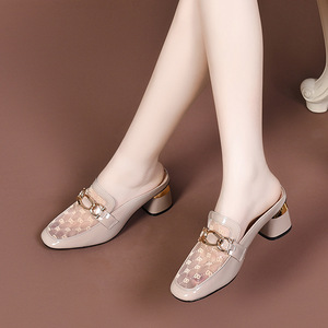 Pantoufles pour femmes en gros directement de l'usine, pantoufles à talons hauts, pantoufles tendance pour femmes, pantoufles de créateurs - Product Image 4