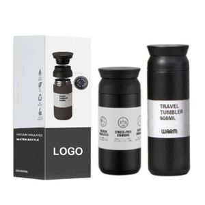 แก้วกาแฟแบบพกพา สแตนเลสสตีล เก็บความร้อน-เย็น ป้องกันการรั่วซึม ขนาด 350 มล. 500 มล. - Product Image 4