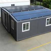 Conteneur maritime préfabriqué en acier de 20 pieds et 40 pieds, extensible et démontable, pour usage résidentiel et application villa de 20 pieds avec énergie solaire