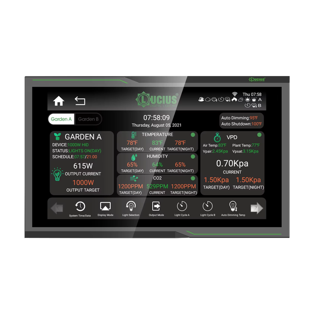 App Wifi 4G Digital Eco Friendly Lighting Touchscreen Controller for Grow Room Hps/mh/cmh Ballast and Led Fixture