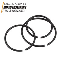 Round Wire Snap Rings for Piston Pins Form C Wire Retainers Heavy Industry Hardware Black Finish High Strength ASME Standard