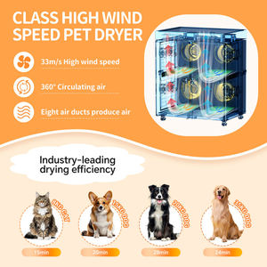 Cabine de séchage pour animaux de compagnie 550L, design moderne et luxueux, en acier inoxydable antibactérien, durable, écologique, tension universelle pour le toilettage des animaux - Product Image 5