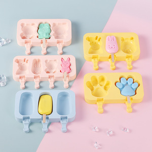 Moldes de Silicona para Helados con Tapas, Libres de BPA, al por Mayor, Diseño de Dibujos Animados, Bandejas para Cubitos de Hielo, Novedad, Juego de <span class=keywords><strong>3</strong></span> Piezas - Product Image 3