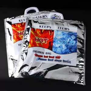 Bolsa Térmica Personalizada al por Mayor con Logotipo, Bolsa de Alimentos Desechable Aislada con Papel de Aluminio y Asa de Plástico - Product Image 6