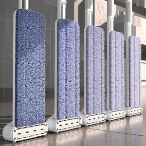 Serpillère plate en microfibre sans lavage pour la maison, pour sols en bois et carrelage, facile à utiliser, fixation auto-agrippante M2 - Product Image 4