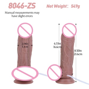 SXXY 2 Inches Diameter Realistic <b>Dildo</b> with Suction Cup Squirting <b>Dildo</b> Manual Massage Wand Anal <b>Dildo</b> Sex Toys for Women Men - Product Image 2