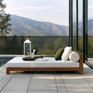 Set <span class=keywords><strong>di</strong></span> Divani da Esterno in Teak <span class=keywords><strong>di</strong></span> <span class=keywords><strong>Lusso</strong></span> Moderno, Arredamento Personalizzato <span class=keywords><strong>per</strong></span> Cortile e Giardino - Product Image 2