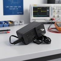 Adaptateur de voyage universel international pour prises UK, EU, US, AU, 12W, 18W, 23W, 33W, 12V 1A, alimentation SMPS pour caméra et contrôle d'accès