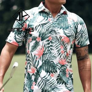 Manufacturer Custom Own Brand Golf Polo <b>Shirt</b> With <b>Men</b> High Quality Beach <b>Hawaiian</b> Printed Polo <b>Shirt</b> - Product Image 2