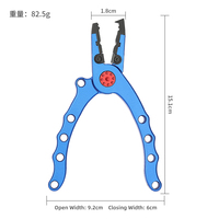Pince de pêche en aluminium Portable en acier inoxydable coloré dissolvant de crochet pour hommes de plein air et coupe-tungstène pratique pour la pêche