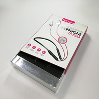 Boîte en papier personnalisée haut de gamme pour emballage d'écouteurs, de câbles de données électroniques et de casques audio