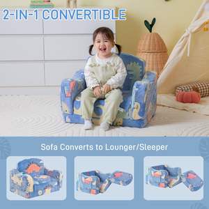 <span class=keywords><strong>Chaise</strong></span> et canapé confortables pour tout-petits, canapé pliable en peluche douce 2 en 1 pour enfants, canapé convertible en <span class=keywords><strong>chaise</strong></span> <span class=keywords><strong>longue</strong></span> pour tout-petits - Product Image 6