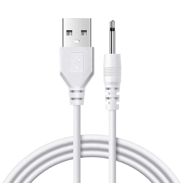 Cantell 1meter Usb to 2.5mm Mono Jack Replacement DC Charger Cable for Vibrator