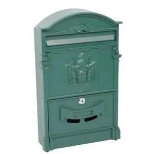 Buzón fundido a presión verde 410X260X90 Caja - Product Image 1