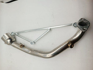 Адаптер для выхлопных газов для мотоцикла GY6 из нержавеющей стали для пробки средней секции для yamaha bws 125 150 zuma125 cygnus x smax - Product Image 2