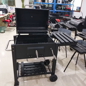 Grande Barbecue a Carbone con Carrello per Casa di Campagna, <span class=keywords><strong>Forno</strong></span> Affumicatore per Hotel e Villa, Griglia BBQ Fai-da-Te per Esterni con Ruote - Product Image 6