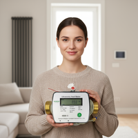 Compteur de chaleur ultrasonique MAINONE DN15-DN40 avec précision de classe 2, interface de communication M-BUS, certifié CE/MID/CPA/ISO