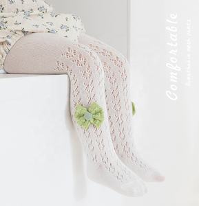 Calze a Rete Estive per Bambine in Cotone Pettinato Collant per Neonata - Product Image 5