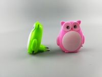 Lampe de nuit W004 en forme de hibou, interrupteur, lumière de nuit à brancher, pour enfants, pour chambre de bébé, cadeau de vacances pour enfants
