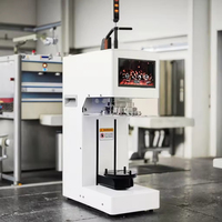 Machine de scellage automatique commerciale à écran tactile - Scelleuse de gobelets pour boissons 220V, vitesse de scellage 3s, utilisation facile pour les salons de thé au lait