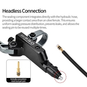 Frein <span class=keywords><strong>hydraulique</strong></span> pour vélo ultraléger à 4 pistons, 850/1550 mm, frein de <span class=keywords><strong>VTT</strong></span> à refroidissement par huile, frein à disque pour vélo de route AM DH pour IIIPRO - Product Image 3