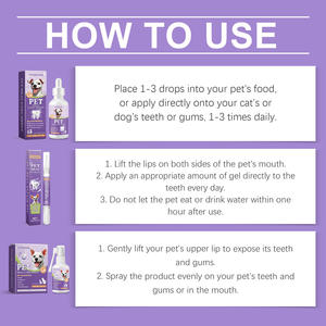 Spray rafraîchissant pour l'haleine des animaux de compagnie 50 ml avec Sorbetol pour chiens et chats – Favorise la santé dentaire et la fraîcheur - Product Image 6