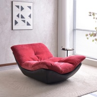 Fauteuil lounge moderne et minimaliste avec design ergonomique et revêtement en tissu de qualité supérieure pour salon et bureau à domicile