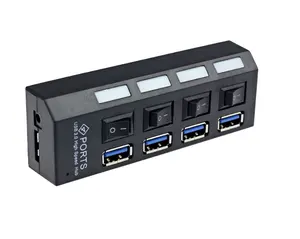 USB3.0 независимый 4-портовый коммутатор 3,0 кабель распределитель USB концентратор с коммутатором 4-портовый коммутатор usb
