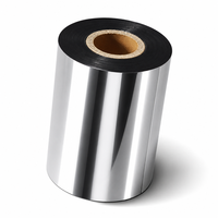 Pita Transfer Termal Industri Wax Resin 110mm 300m Anti Gores TTR untuk Printer HP Brother
