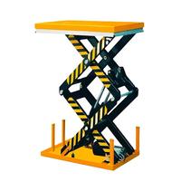 Table élévatrice à ciseaux fixe HAOKUN 0,1-50 tonnes, plateforme hydraulique électrique en acier/acier inoxydable pour le chargement en entrepôt et en usine