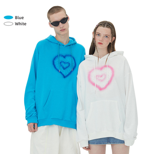Sudadera de Forro Polar Oversize de 450 g/m² con Forro de Algodón Tejido Suelto y Transpirable, con Capucha y Cuello Personalizado con Relieve, Tejido de Invierno - Product Image 1