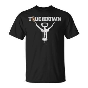 T-shirt promozionale per gli amanti del football e del vino Touchdown - Product Image 1