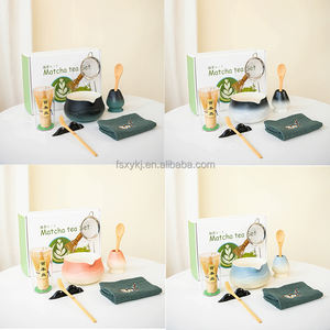 Ensemble d'outils à matcha en céramique écologique <span class=keywords><strong>japonaise</strong></span> de couleur bulle avec <span class=keywords><strong>flûte</strong></span> en <span class=keywords><strong>bambou</strong></span>, design portable, capacité de 550 ml, vaisselle à thé - Product Image 3