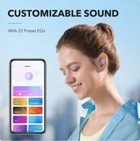 Écouteurs sans fil Soundcore by Anker A25i, Bluetooth 5.3, 28h d'autonomie, résistants à l'eau, écouteurs pour le sommeil
